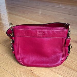 Like new Red coach leather purse